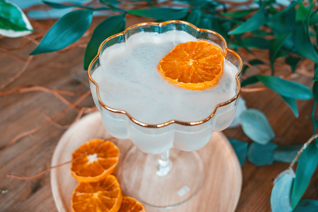 Citrus Bloom Cocktail recipe with gin and orange blossom syrup