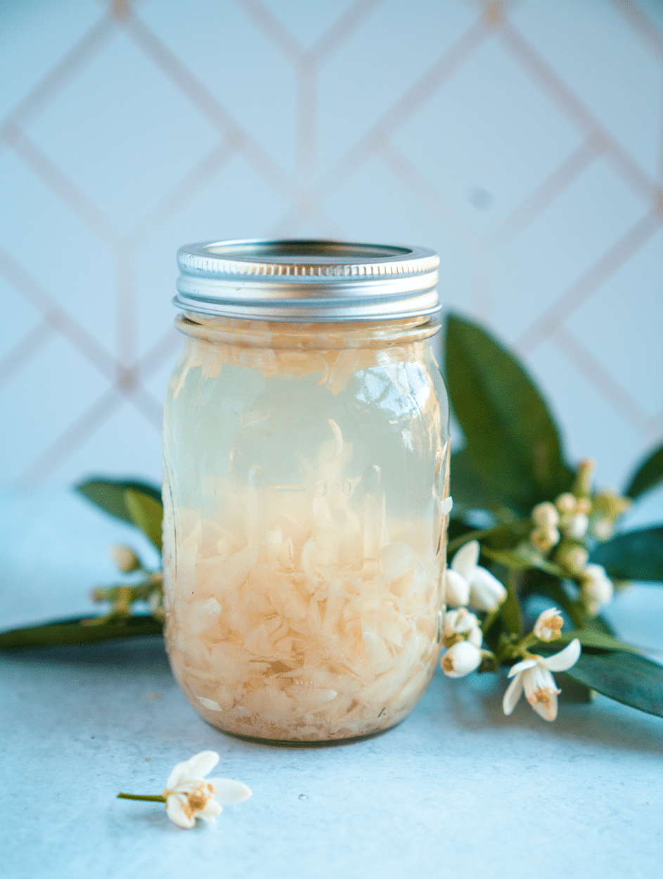 Orange blossom syrup