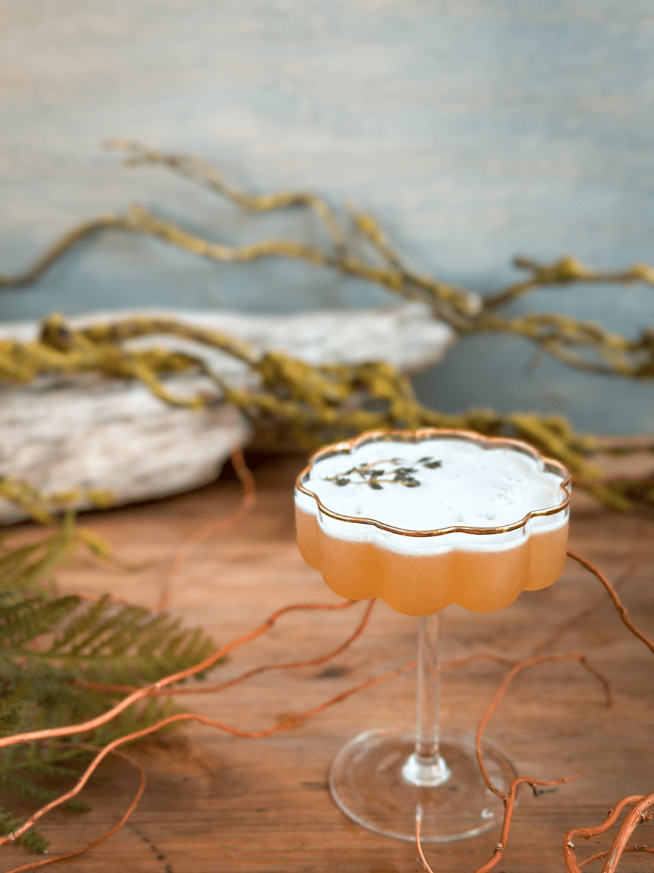 Thyme Honey Sour cocktail Recipe