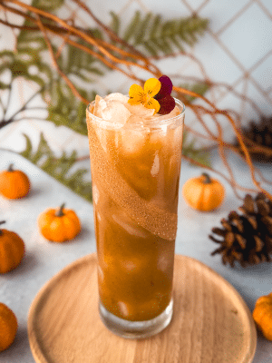 Pumpkin Patch Whiskey Fizz cocktail recipe