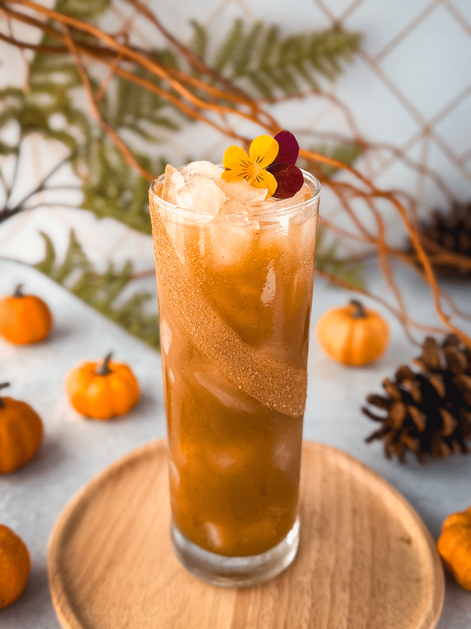 Pumpkin Patch Whiskey Fizz cocktail recipe