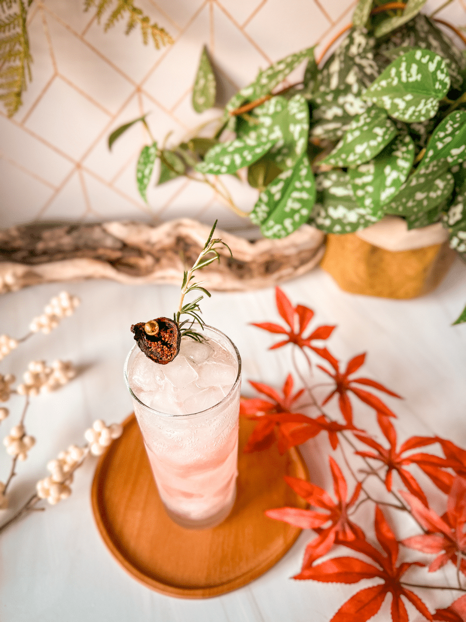 Rosemary Fig Collins cocktail recipe