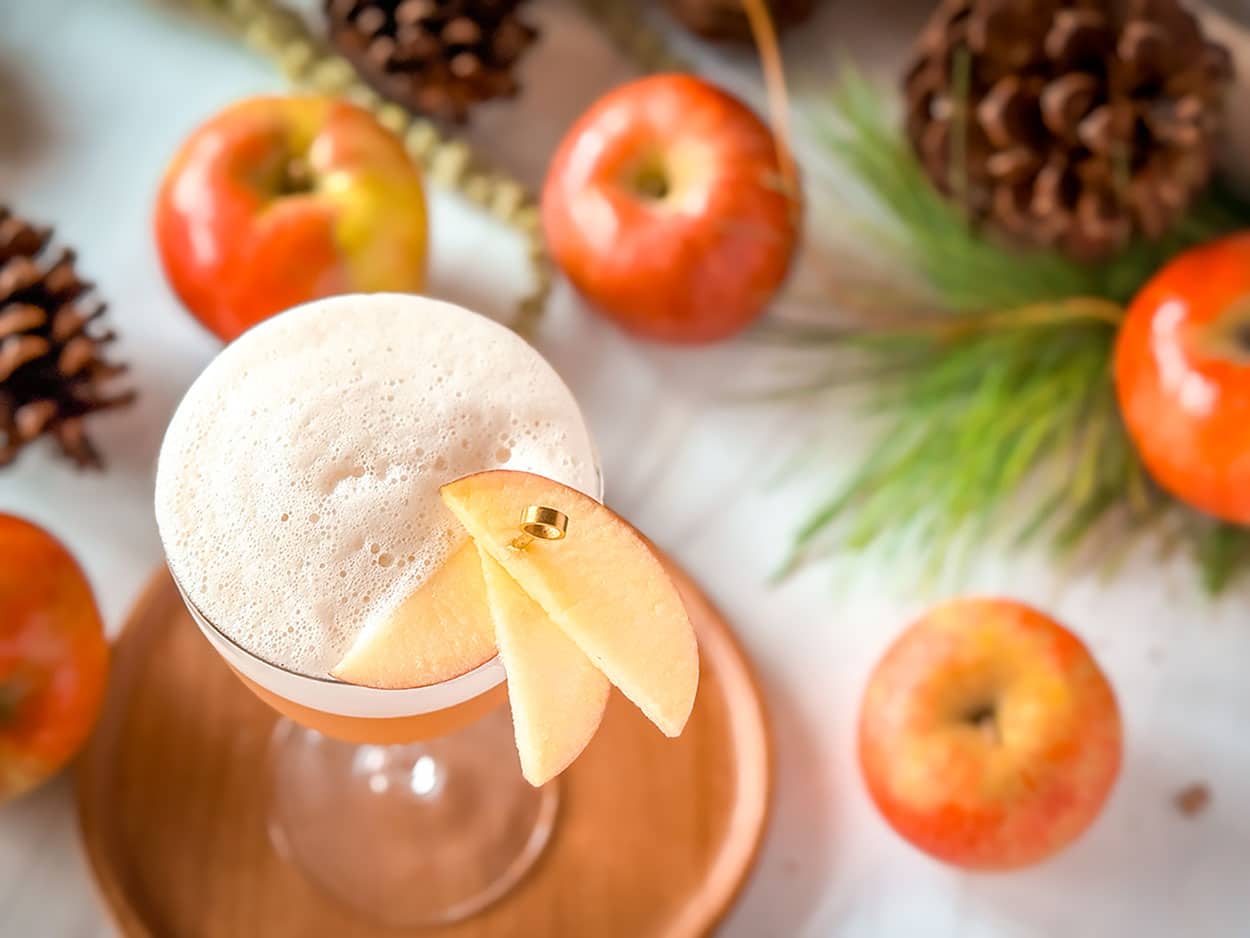 Autumn Harvest Whiskey Sour cocktail recipe