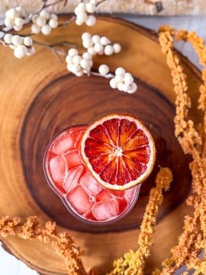 Blood Orange Cardamom Negroni cocktail recipe