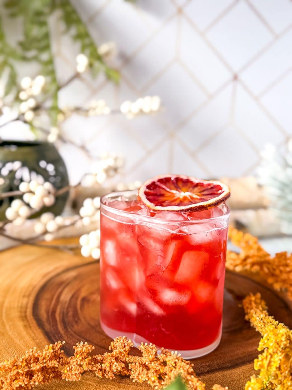 Blood Orange Cardamom Negroni cocktail recipe