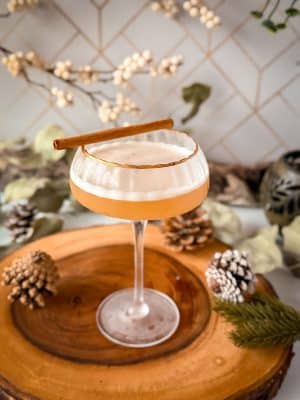Cardamom Hot Honey Whiskey Sour cocktail recipe