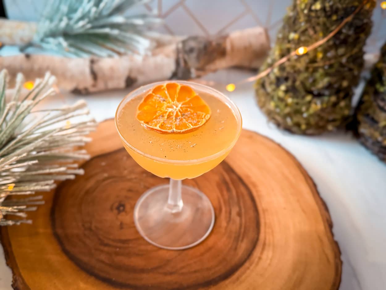 Cardamom Orange Gin Sour cocktail recipe
