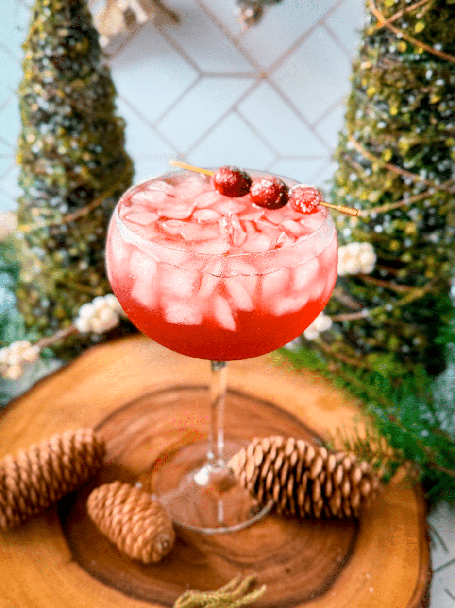 Lapsang Cranberry Spritz cocktail recipe