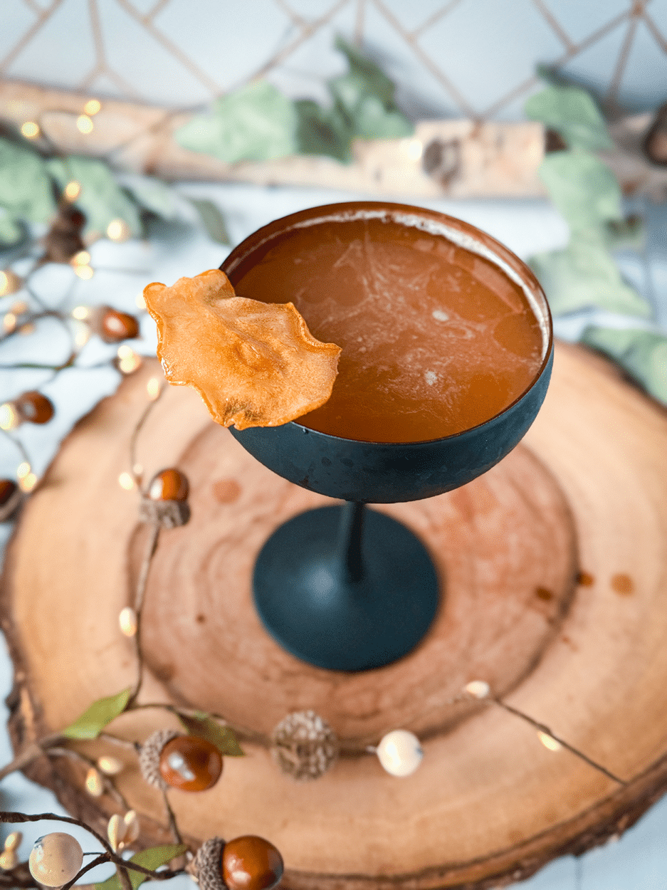 Maple Pear Whiskey Sour cocktail recipe