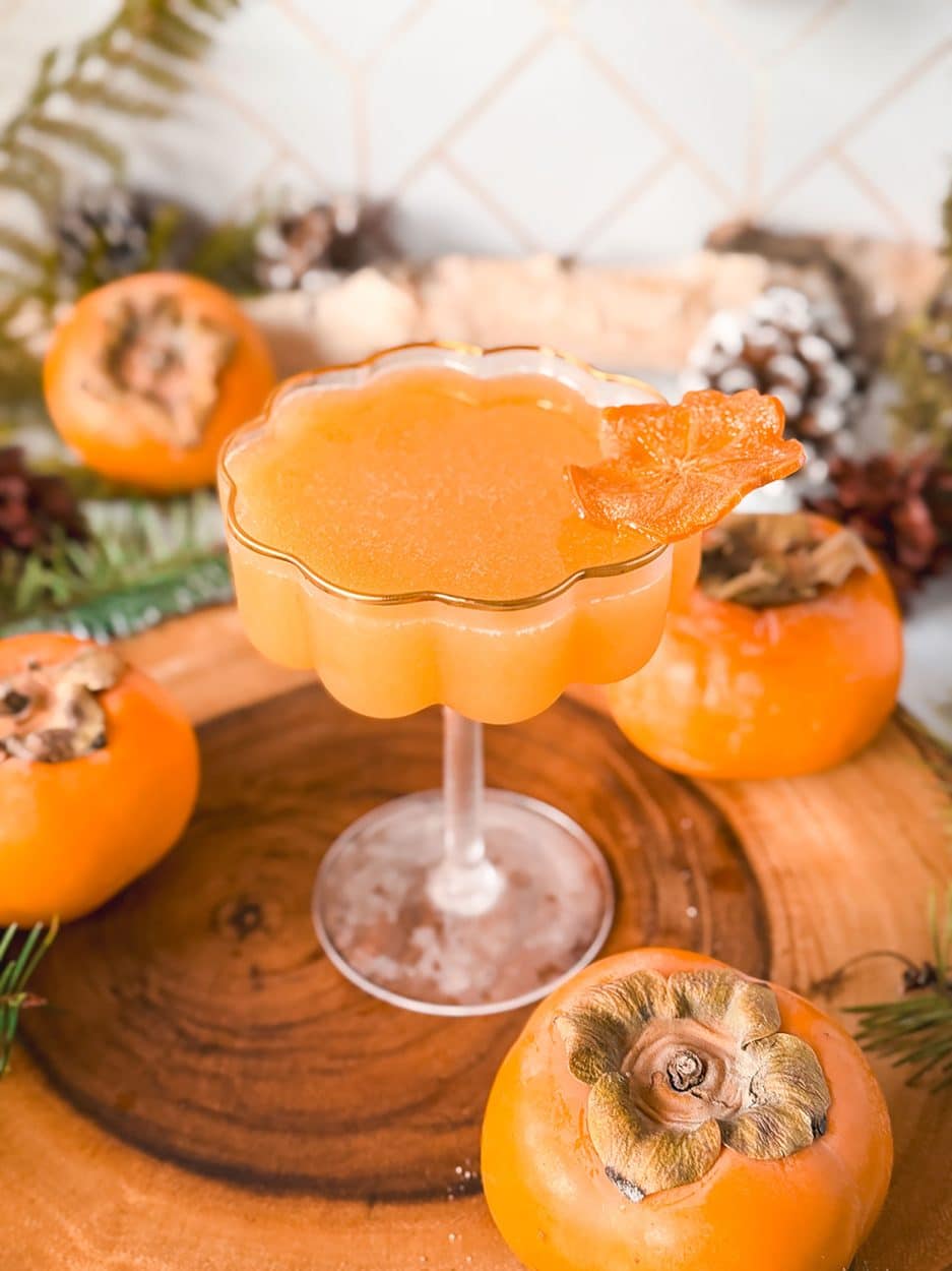 Persimmon Bee's Knees cocktail recipe