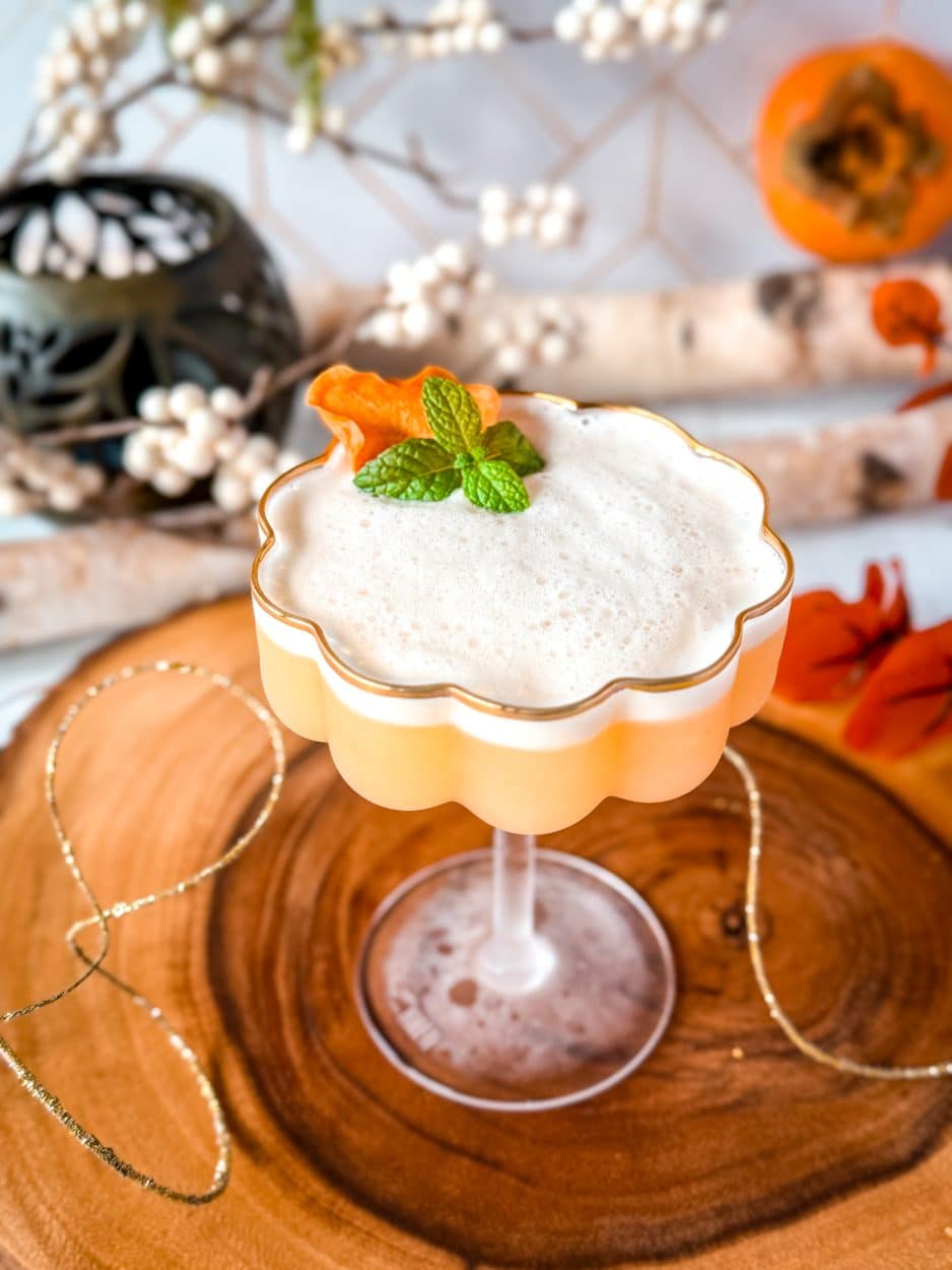 Persimmon Gin Sour