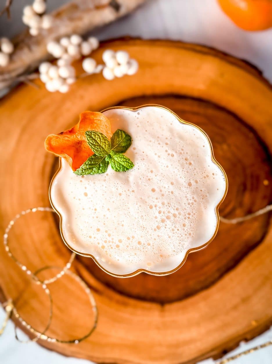 Persimmon Gin Sour cocktail recipe