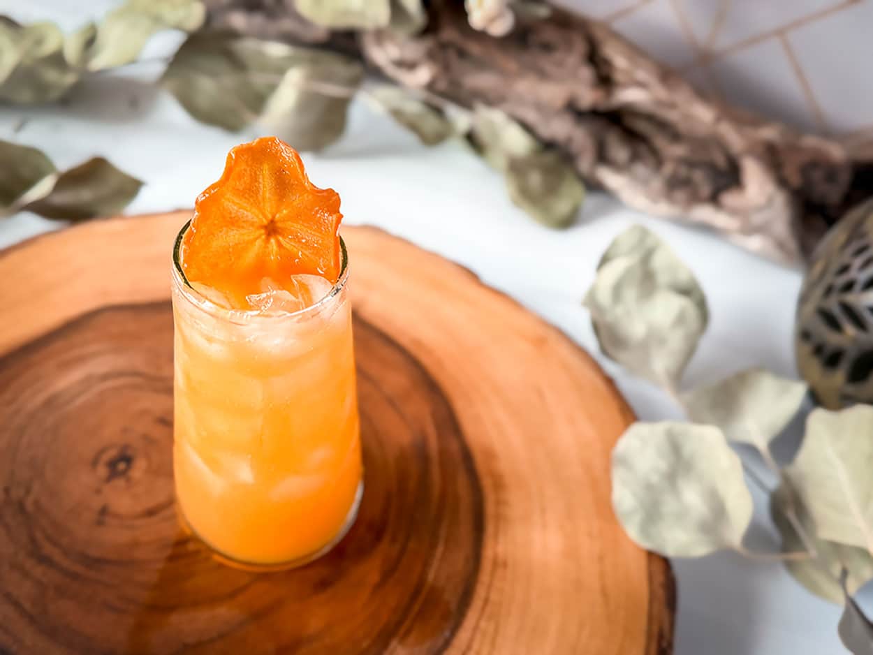 Persimmon Sparkler cocktail recipe