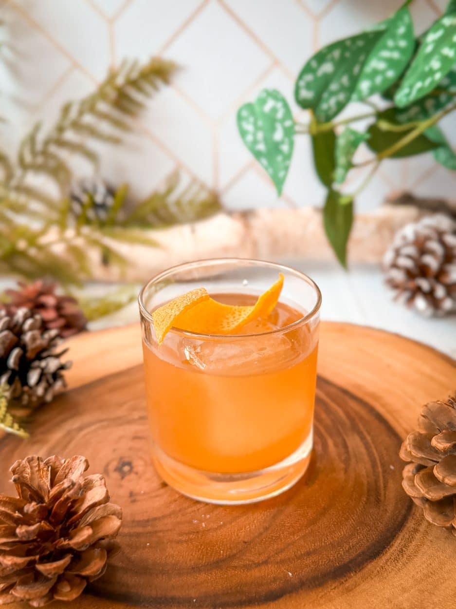 Plum Whiskey Old Fashioned Cocktail Recipe