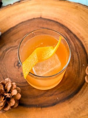 Plum Whiskey Old Fashioned Cocktail Recipe