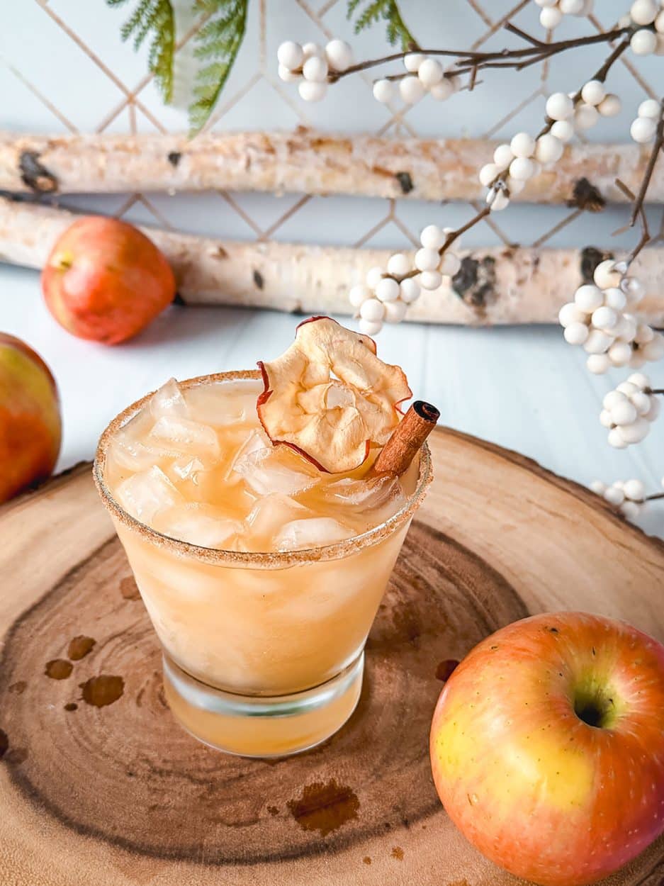 Spiced Apple Cider Margarita cocktail recipe