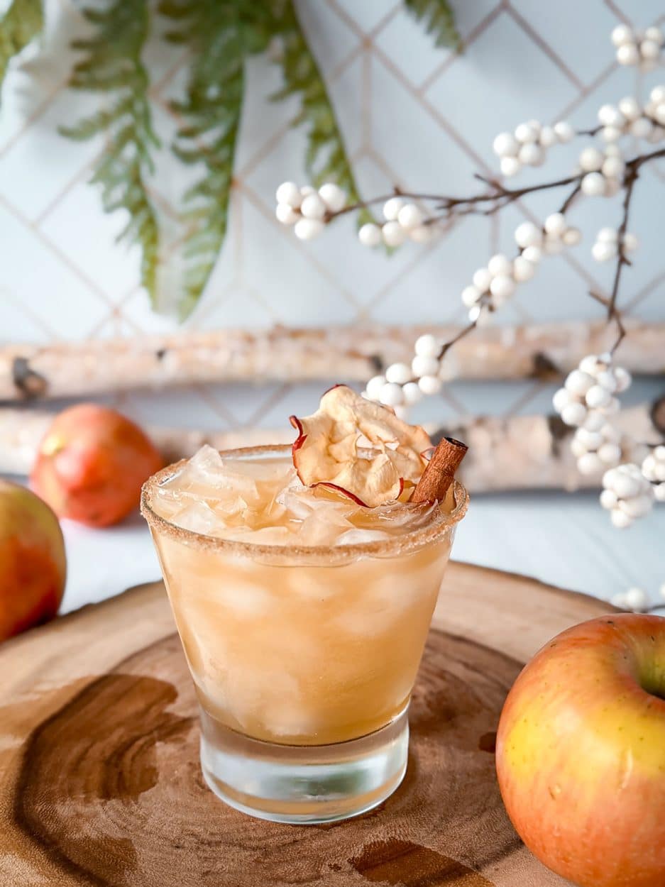Spiced Apple Cider Margarita cocktail recipe