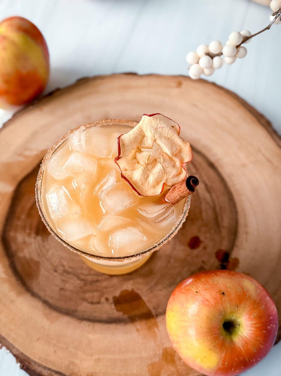 Spiced Apple Cider Margarita cocktail recipe