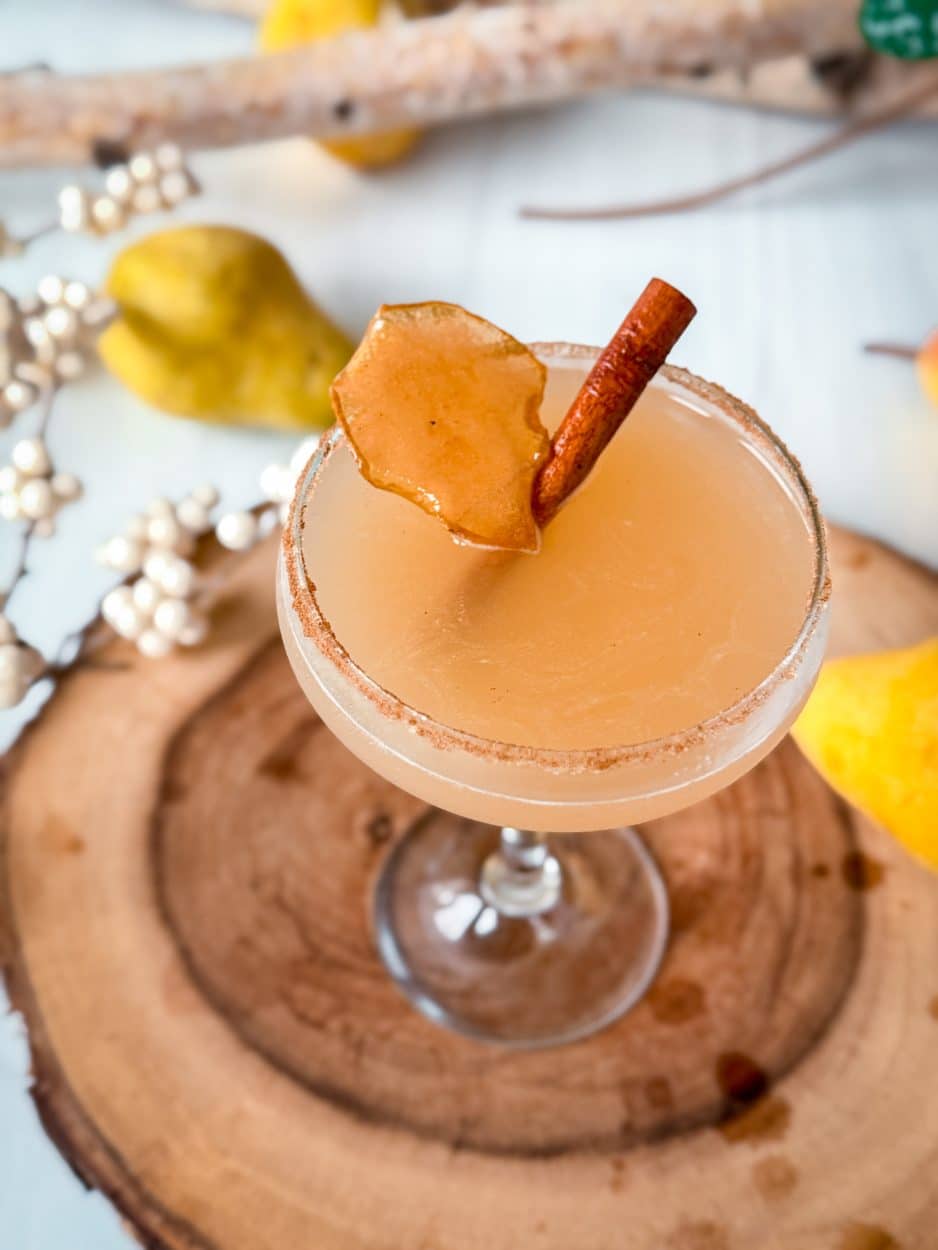 Spiced Pear and Maple Martini cocktail Recipe