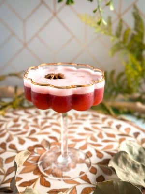 Blackberry Star Anise Sour cocktail recipe
