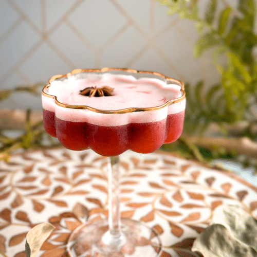 Blackberry Star Anise Sour cocktail recipe