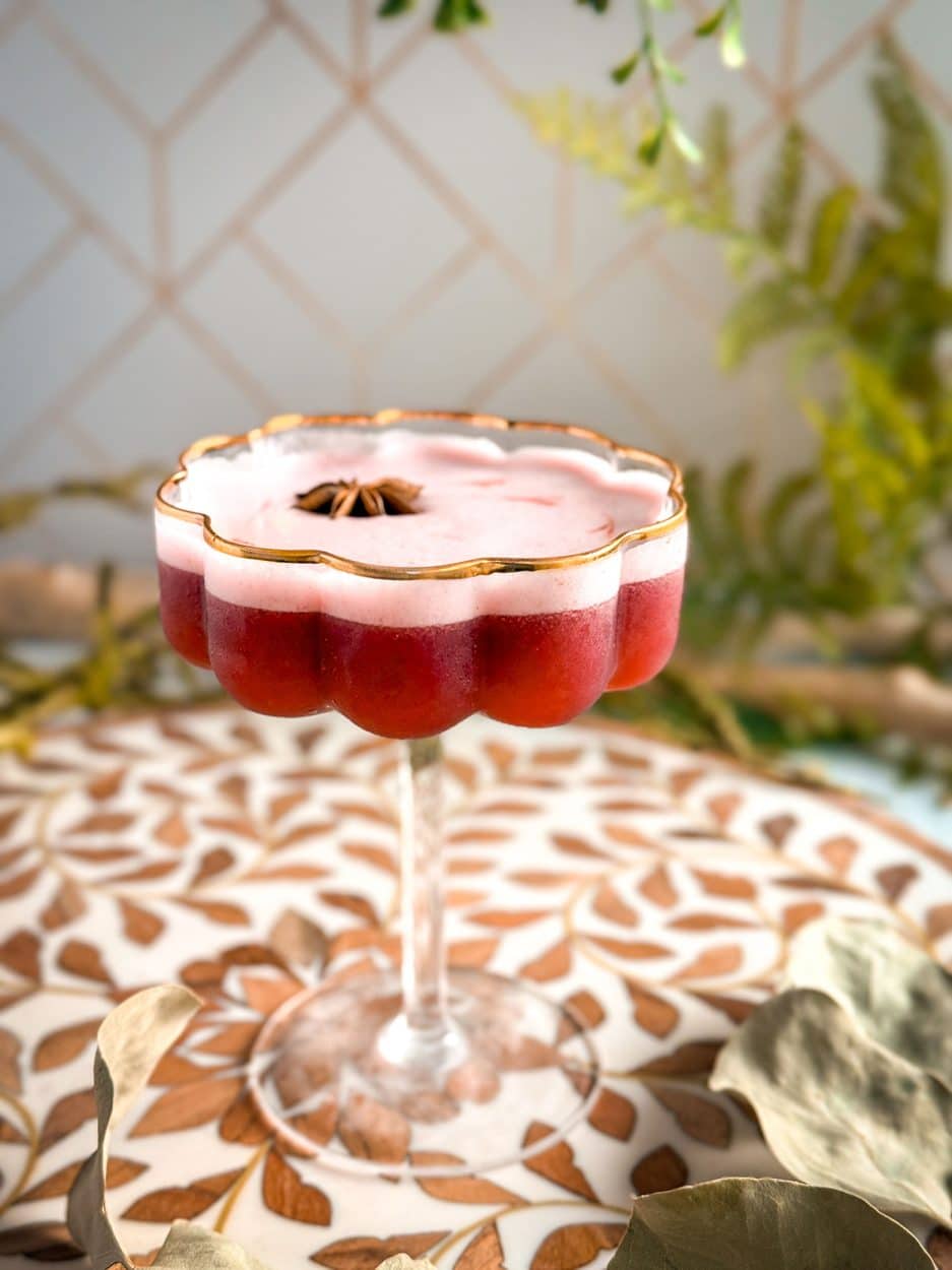 Blackberry Star Anise Sour cocktail recipe