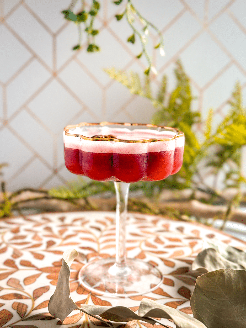 Blackberry Star Anise Sour cocktail recipe