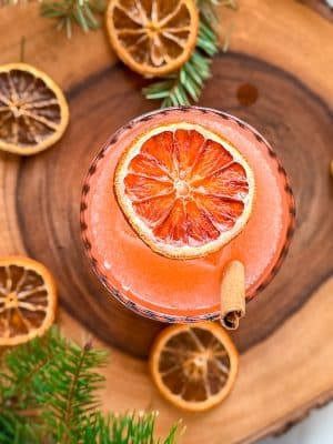 Blood Orange Ginger Smash cocktail recipe