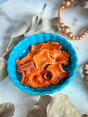 Caramelized Persimmons garnish recipe