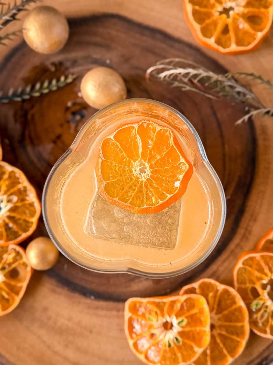 Tangerine Ginger Mint Smash cocktail recipe