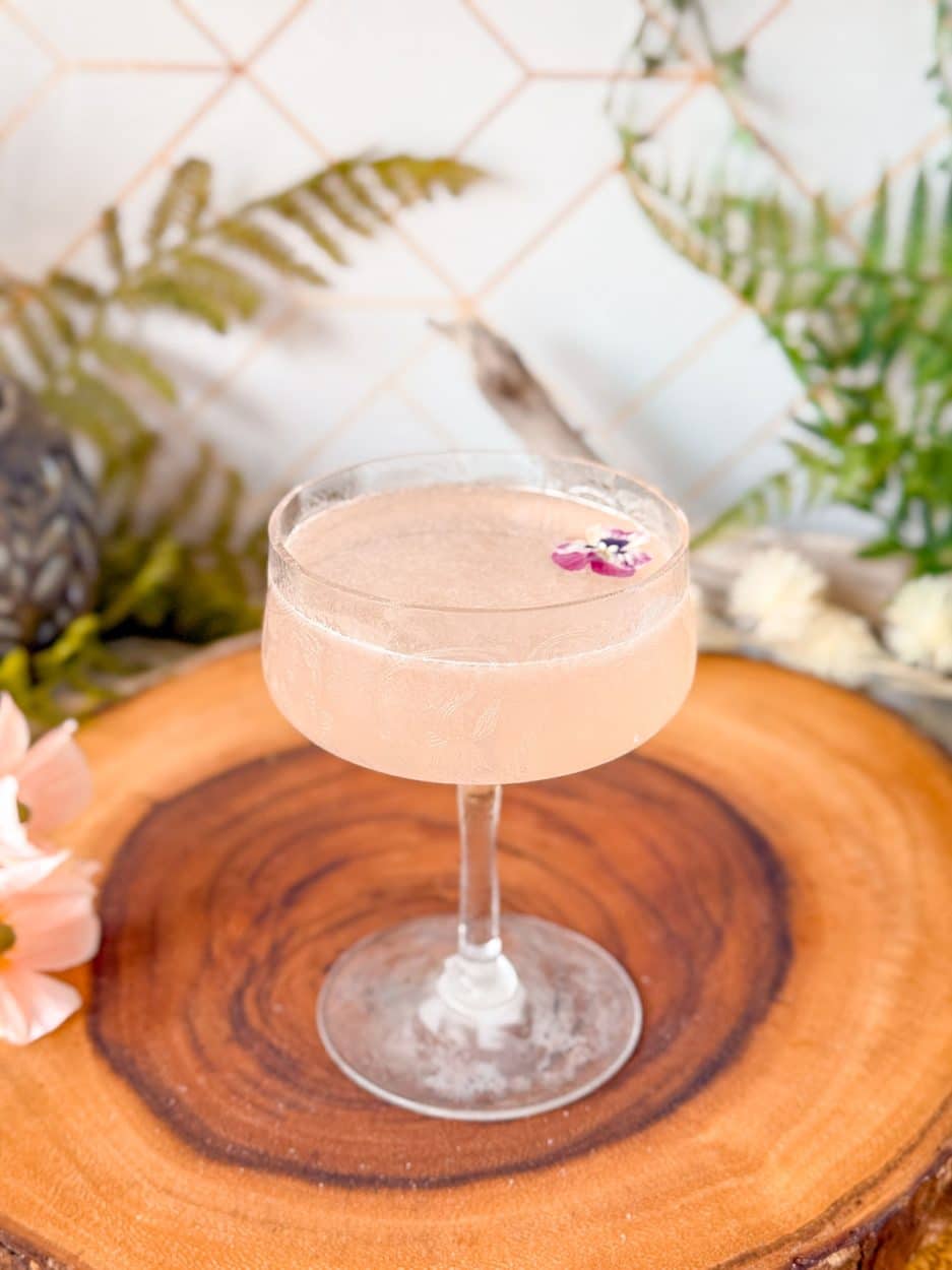 Cherry Blossom Bees Knees cocktail recipe