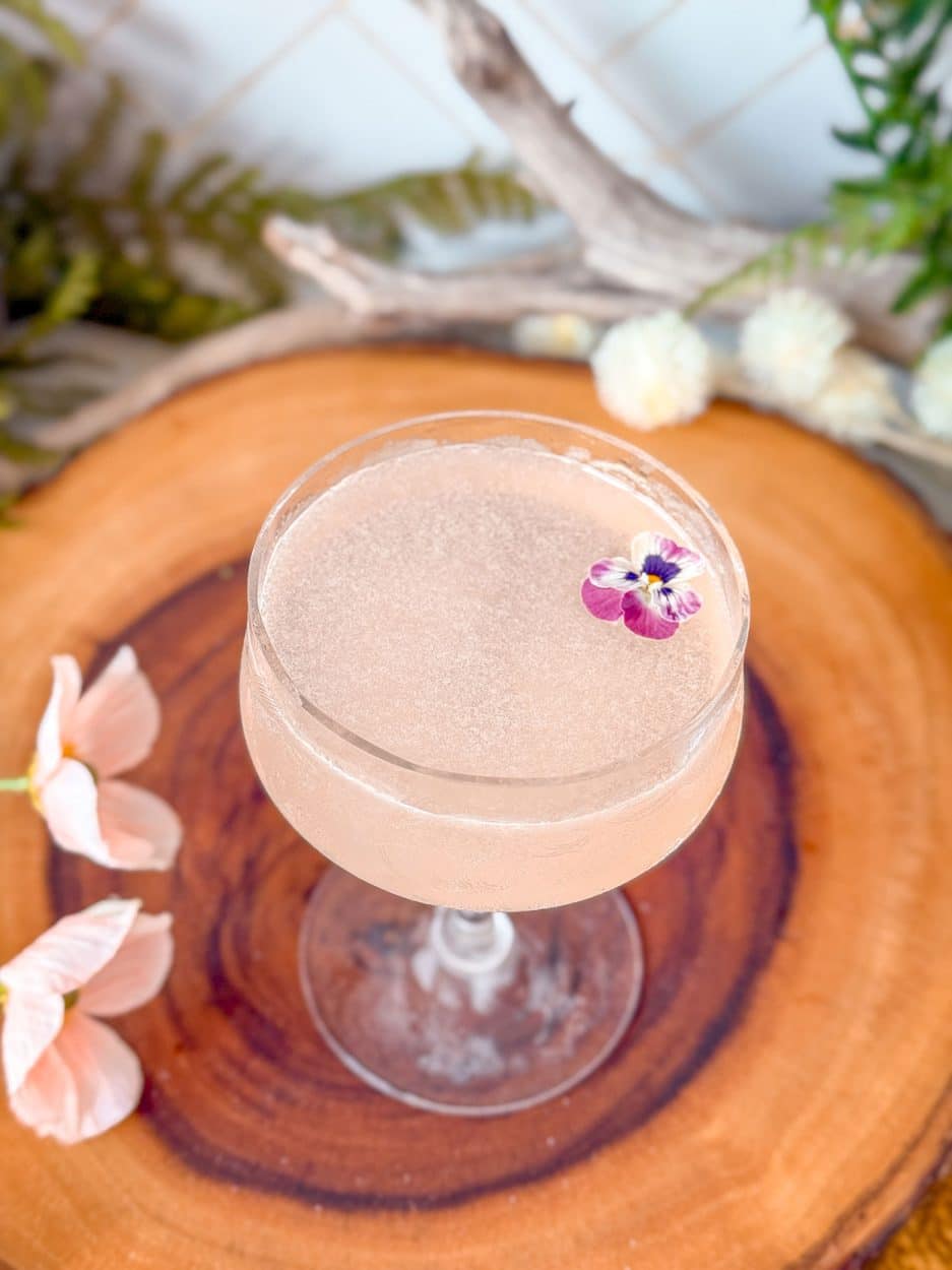 Cherry Blossom Bees Knees cocktail recipe