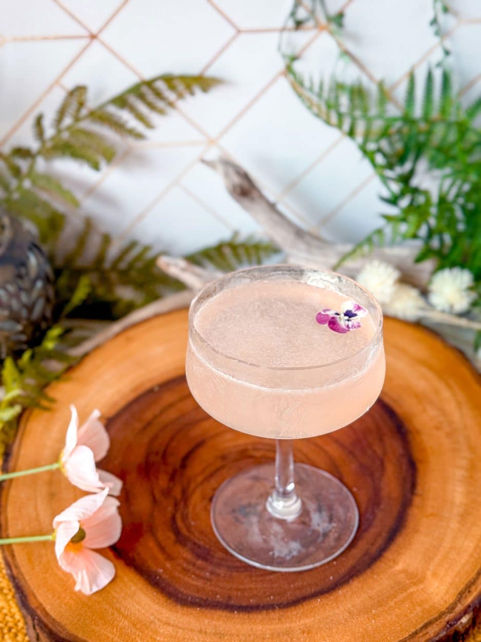 Cherry Blossom Bees Knees cocktail recipe