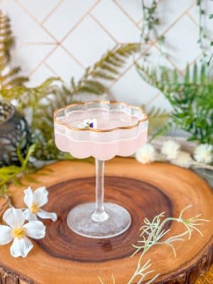 falling petals gin gimlet cocktail recipe