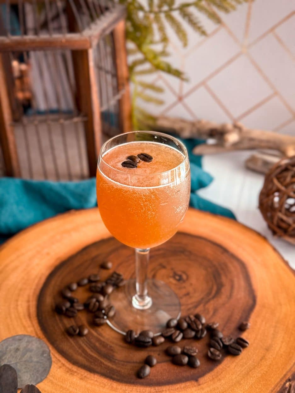 Guava after dark- guava espresso martini