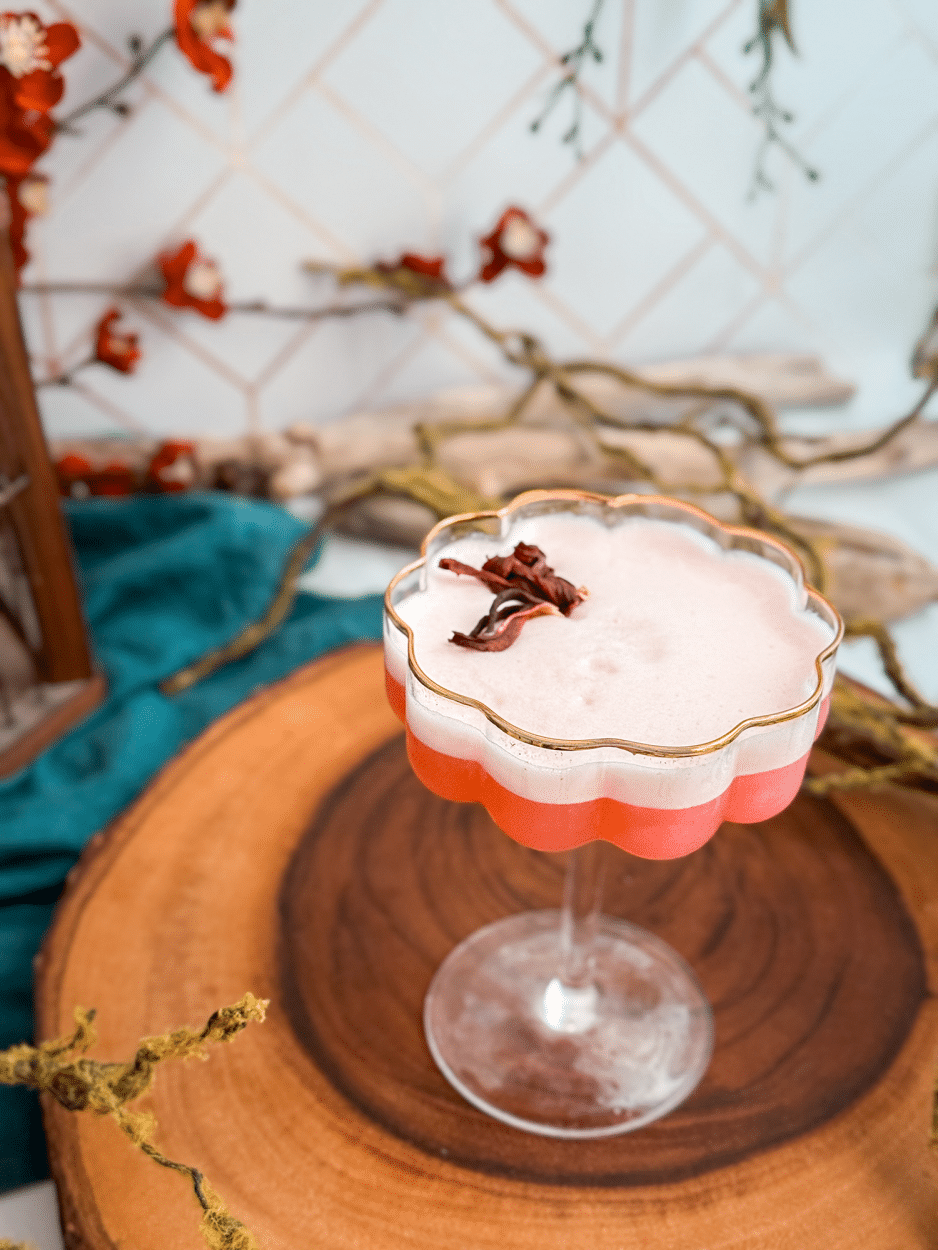 Hibiscus Guava Sour cocktail Recipe