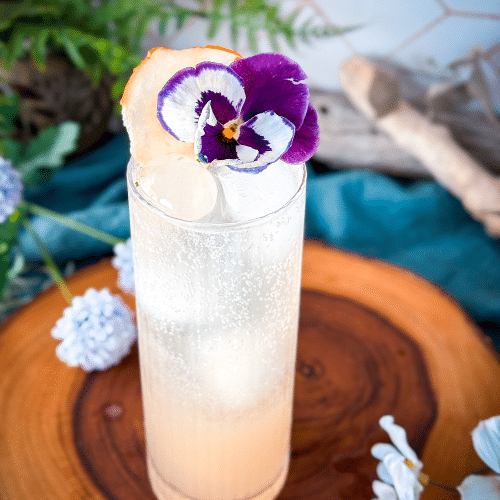 Pear Sakura Collins cocktail Recipe