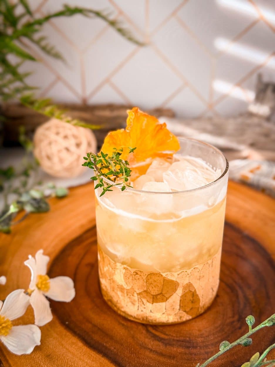 Pineapple Thyme Punch cocktail recipe