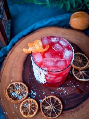 Blood Orange Honey Margarita cocktail recipe