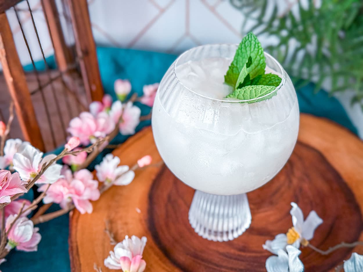 Lychee Blossom Spritz cocktail recipe