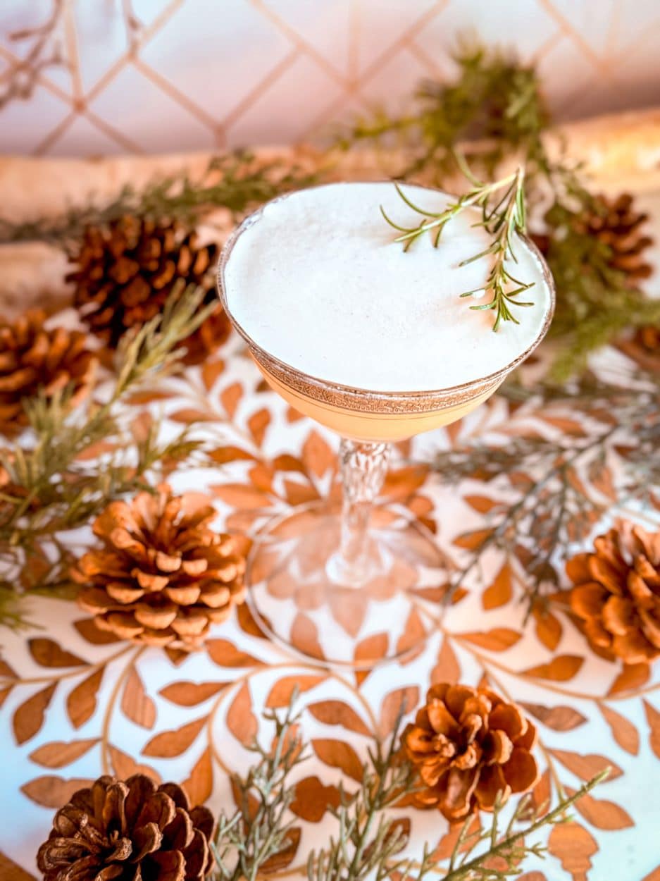 Pine Needle Whiskey Sour cocktail recipe