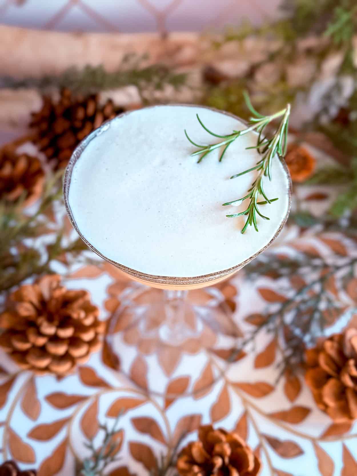 Pine Needle Whiskey Sour cocktail recipe